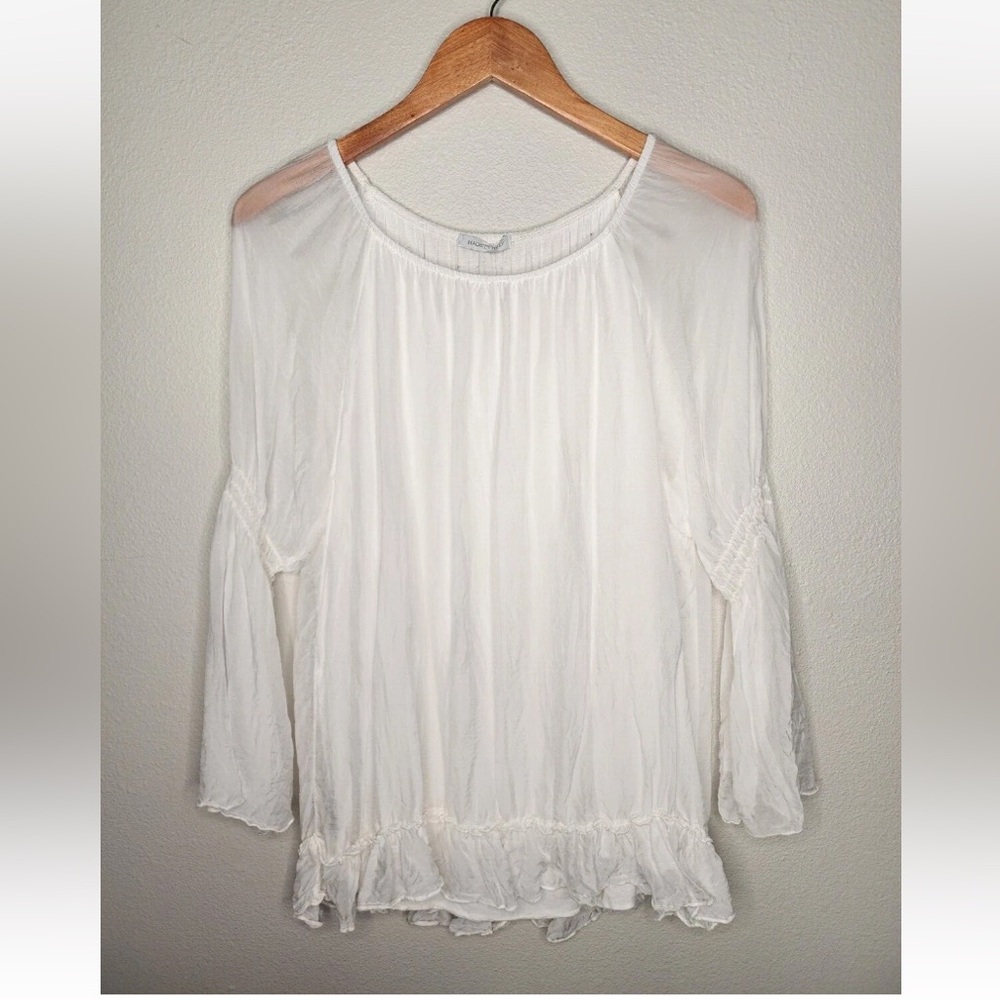Made in Italy sheer ots top